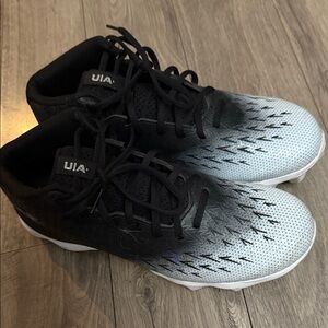 Under Armour Black and White Kids Shoes